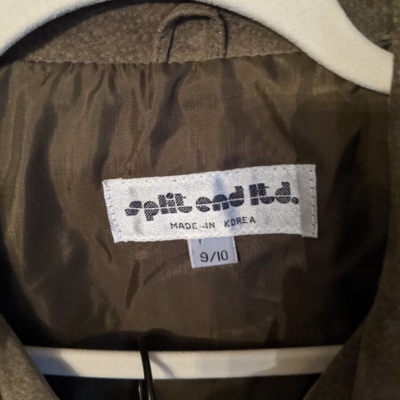 Vintage 80's-90's Khaki Green Suede Suit - Picture 6 of 8